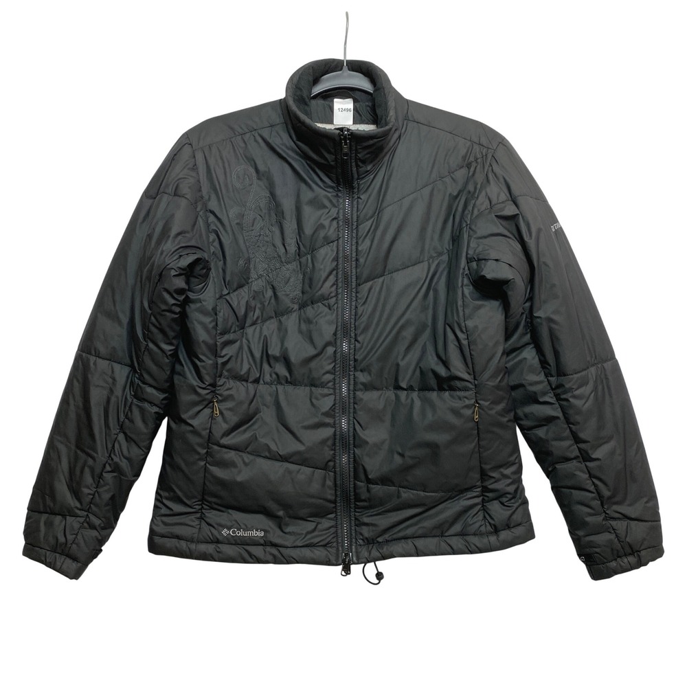 Columbia Jacket Womens M Black Titanium Interchange Insulated SL 4168 Full Zip